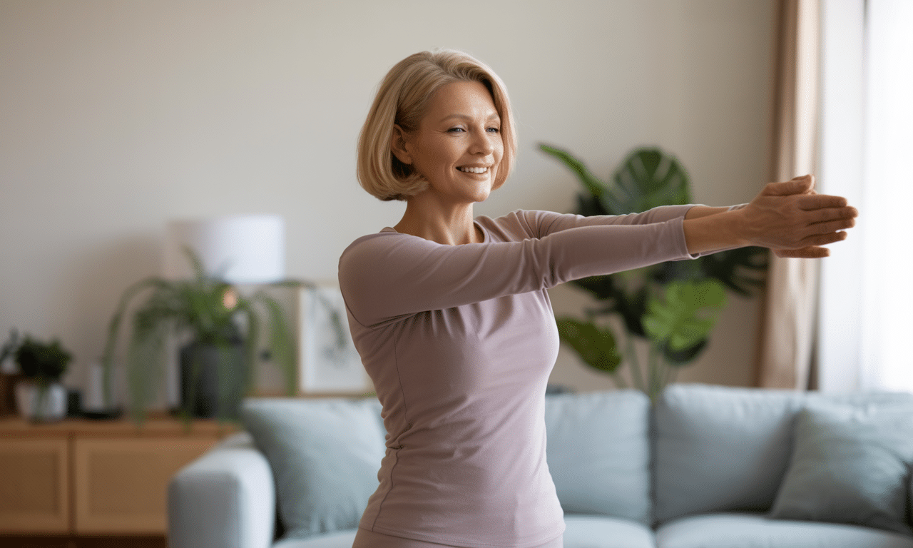 ta rutyna pomaga kobietom po menopauzie zachować gibkość i dobre samopoczucie.