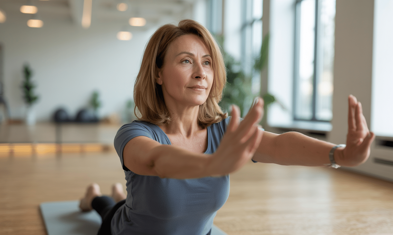 pilates po 50. roku życia: zachowaj elastyczność i sprawność bez wysiłku dzięki naszym prostym ćwiczeniom.
