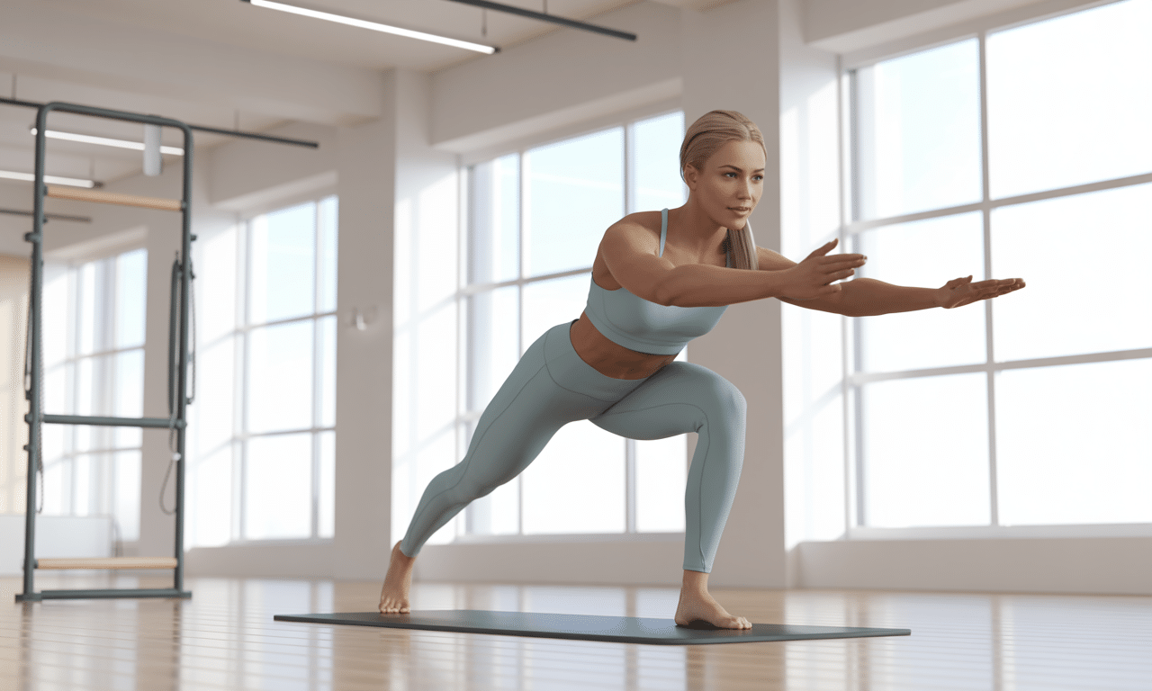 pilates bez maty? te stojące ćwiczenia naprawdę działają, poprawiając siłę i równowagę bez potrzeby używania maty.